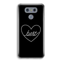 Best heart black: LG G6 Transparant Hoesje