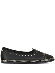 Giuseppe Zanotti mocassins Otium cloutés en cuir - Noir