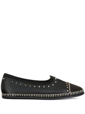 Giuseppe Zanotti mocassins Otium cloutés en cuir - Noir