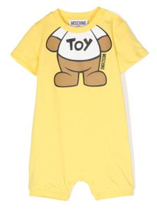 Moschino Kids barboteuse à imprimé ourson - Jaune