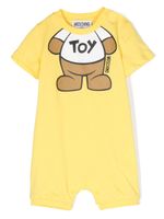 Moschino Kids barboteuse à imprimé ourson - Jaune - thumbnail