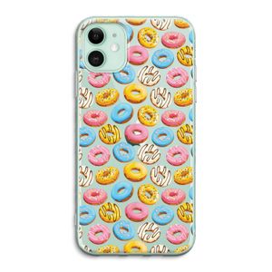 Pink donuts: iPhone 11 Transparant Hoesje