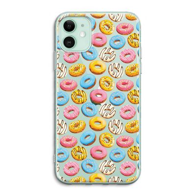 Pink donuts: iPhone 11 Transparant Hoesje