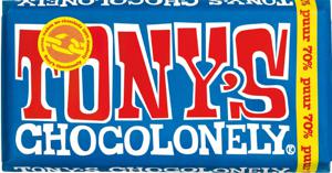 Tony's Chocolonely Puur Chocolade Reep 70% 180g bij Jumbo