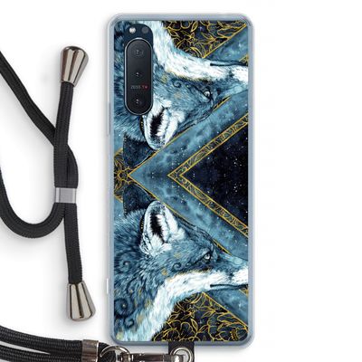 Golden Fox: Sony Xperia 5 II Transparant Hoesje met koord