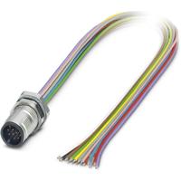 Phoenix Contact 1437122 Sensor/actuator inbouwconnector M12 Aantal polen (sensoren): 12 Stekker, inbouw 0.50 m 1 stuk(s)