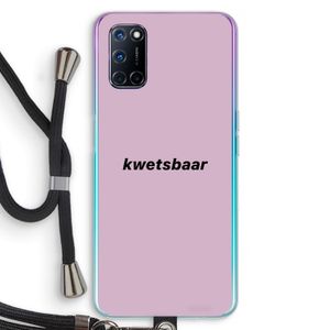 kwetsbaar: Oppo A52 Transparant Hoesje met koord