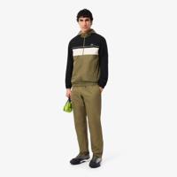 Lacoste Diamond Trainingspak Heren Donkergroen/Zwart - Maat XL - Kleur: DonkergroenZwart | Soccerfanshop