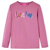 VidaXL Kindershirt met lange mouwen 116 frambozenkleur
