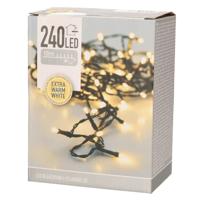 Kerstverlichting - Set van 3x stuks - extra warm - wit buiten - 120 lampjes - 900 cm