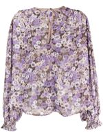 Sabina Musayev blouse Atara à fleurs - Violet - thumbnail