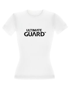 Ultimate Guard Ladies T-Shirt Wordmark White Size XS