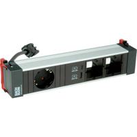 Bachmann 916.0572 Stekkerdoos Zwart, Aluminium Wieland stekker 1 stuk(s)