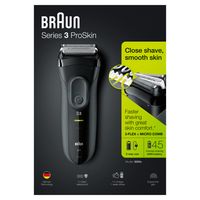 Braun Series 3 ProSkin 3000s Elektrisch Scheerapparaat, Zwart - Oplaadbaar Scheerapparaat - thumbnail