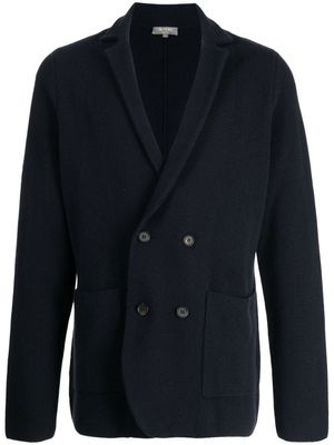 N.Peal blazer en cachemire à boutonnière croisée - Bleu