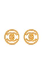 CHANEL Pre-Owned boucles d'oreilles à fermoir CC (1997)