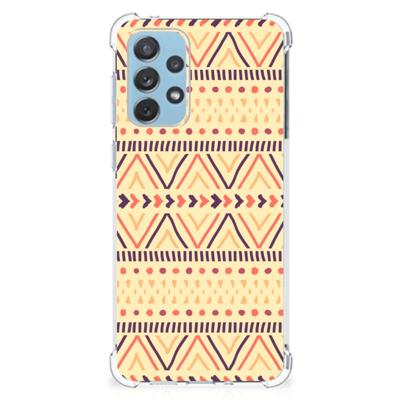 Samsung Galaxy A73 Doorzichtige Silicone Hoesje Aztec Yellow Samsung Galaxy A73 Doorzichtige Silicone Hoesje Aztec Yellow