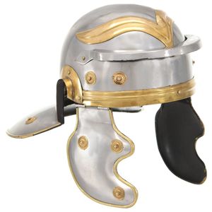 VidaXL Soldatenhelm romeins replica staal zilverkleurig