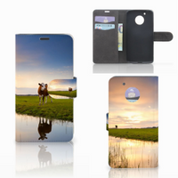 Motorola Moto G5 Telefoonhoesje met Pasjes Koe - thumbnail