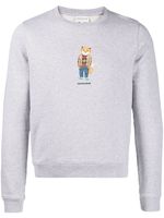 Maison Kitsuné sweat en coton à imprimé Fox - Gris - thumbnail