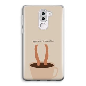 Aggressively drinks coffee: Honor 6X Transparant Hoesje