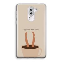 Aggressively drinks coffee: Honor 6X Transparant Hoesje