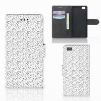 Huawei Ascend P8 Lite Telefoon Hoesje Stripes Dots