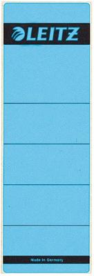 Leitz rugetiketten, zelfklevend, ft 6,1 x 19,1 cm, pak van 10 stuks, blauw