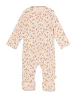 HEMA Newborn meegroei jumpsuit bloemen blauw (blauw)