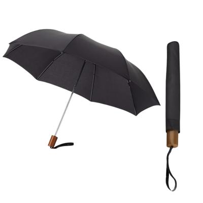 Paraplu Opvouwbaar - 2x - klein - zwart - polyester - 35 x D93 cm - compact model Paraplu Opvouwbaar - 2x - klein - zwart - polyester - 35 x D93 cm - compact model