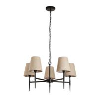 Searchlight 8-lichts hanglampGothic zwart - 30690-8BK