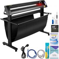 VEVOR Vinyl Snijplotter Vinylsnijder 1350mm Snijplotter Machine Led Vinyl Cutter Semi-automatisch Ingebouwd Optisch Oog Lasergeleiding Compatibel