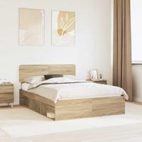 Bedframe met hoofdeinde Sonoma 160 x 200 cm Massief grenenhout
