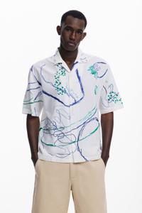 Arty overhemd met korte mouwen - WHITE - S