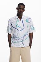 Arty overhemd met korte mouwen - WHITE - S