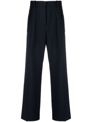 Tommy Hilfiger pantalon droit à taille haute - Bleu