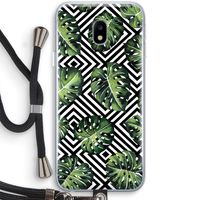 Geometrische jungle: Samsung Galaxy J3 (2017) Transparant Hoesje met koord