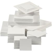 Creativ Company Canvas paneel, 280 gr, wit, 108 stuk/ 1 doos