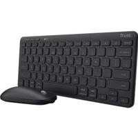 Trust Lyra Draadloos Multi-Connect Toetsenbord en Muis AZERTY Zwart