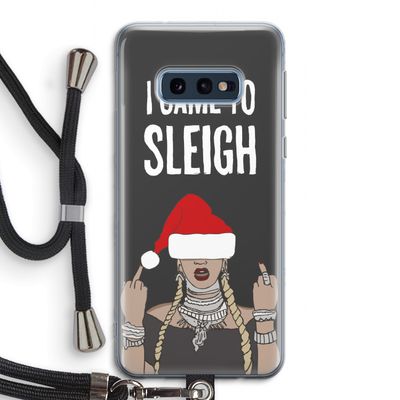 Came To Sleigh: Samsung Galaxy S10e Transparant Hoesje met koord