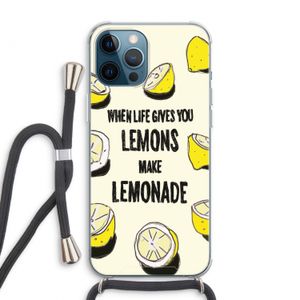 Lemonade: iPhone 12 Pro Max Transparant Hoesje met koord