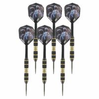 2x Set van dartpijltjes met Tarantula flights 20 grams - Dartpijlen - thumbnail