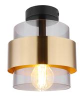 Globo PlafondlampMilley zwart met goud - 15560D