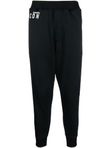 DSQUARED2 pantalon de jogging à logo imprimé - Noir