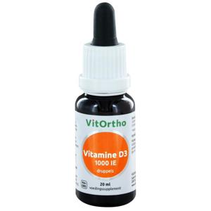 VitOrtho Vitamine D3 1000IE druppels (20 ml)