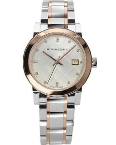 Horlogeband Burberry BU9127 Staal Bi-Color 18mm
