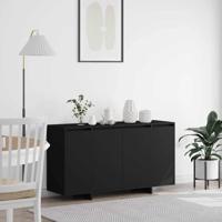 Dressoir Zwart 135 x 41 x 69 cm Bewerkt hout