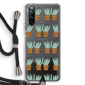 Sansevieria: Sony Sony Xperia 10 III Transparant Hoesje met koord