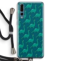 Diplodocus: Huawei P20 Pro Transparant Hoesje met koord