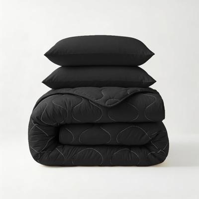 Wasbaar Lazy Dekbed Zonder Overtrek - Zonder Overtrek - Zwart - Dekbed-Discounter.nl